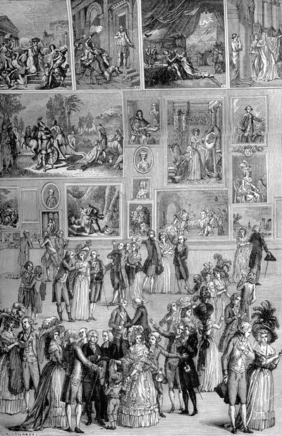 Kunstausstellung, der Louvre, Paris, 1737 1882-1884 von Unbekannt