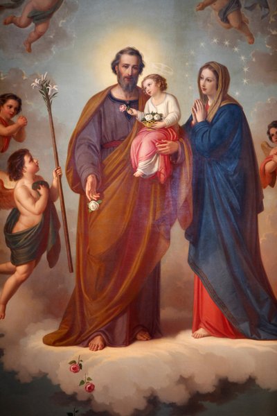 Gemälde im Santuario di Maria Ausiliatrice, Valdocco, Turin, Italien von Unbekannt