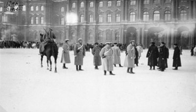 Palastplatz, St. Petersburg, Russland, am Blutsonntag, 1905 von Unbekannt