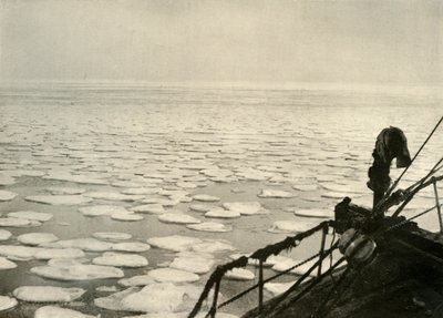 Pfannkucheneis im Rossmeer, ca. 1908, 1909 von Unbekannt