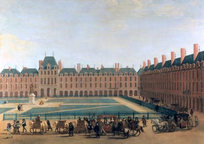 Durchgang des Königs und des Regenten, der Place Royale, ca. 1655 von Unbekannt