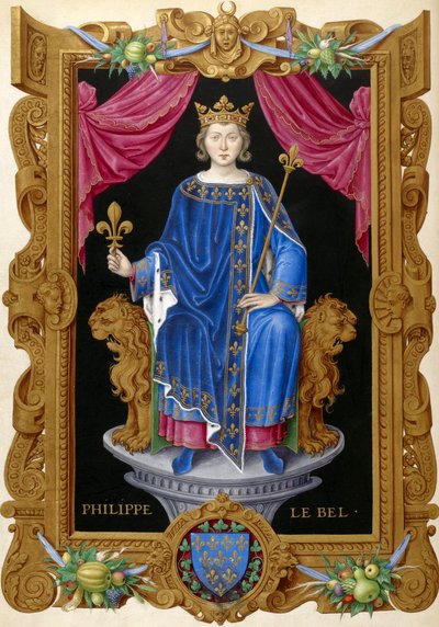 Philippe IV. der Schöne aus Recueil des rois de France, von Jean Du Tillet (16. Jahrhundert) von Unbekannt