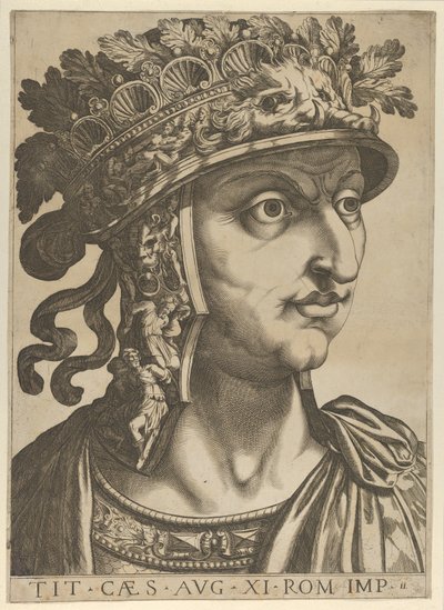 Titus Vespasian schaut nach rechts, aus 
