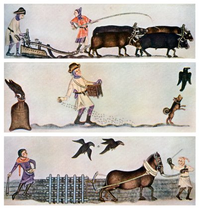 Pflügen, Säen und Eggen von Unbekannt