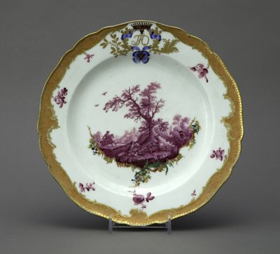 Porzellanteller aus dem Orlov-Service, ca. 1770 von Unbekannt