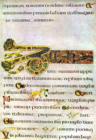 Teil des Arguments zum Evangelium des Johannes von Unbekannt
