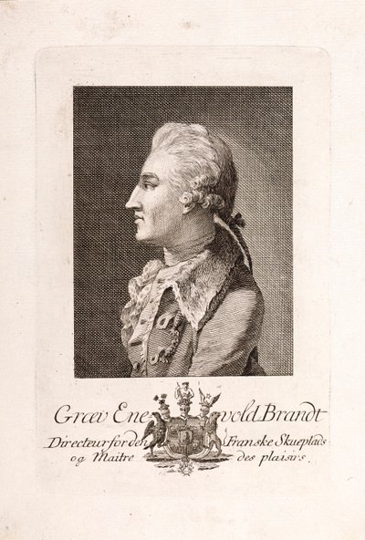 Porträt von Graf Enevold Brandt 1738-1772 von Unbekannt