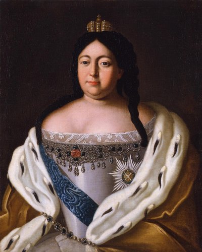 Porträt der Kaiserin Anna Ioannovna 1693-1740, 18. Jahrhundert von Unbekannt