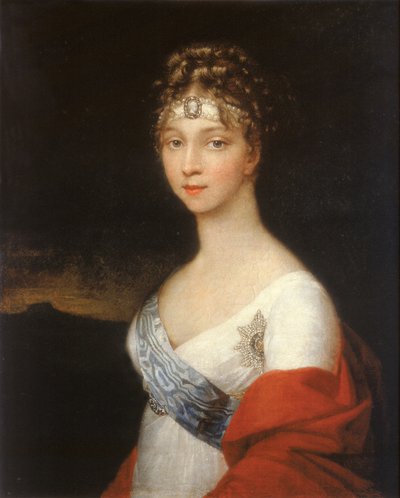 Porträt der Kaiserin Elisabeth Alexejewna, Prinzessin Luise von Baden 1779-1826, nach 1806 von Unbekannt