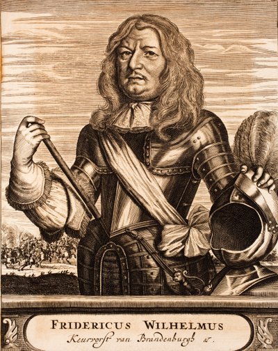 Porträt von Friedrich Wilhelm 1620-1688, Kurfürst von Brandenburg, Herzog von Preußen, 1675 von Unbekannt