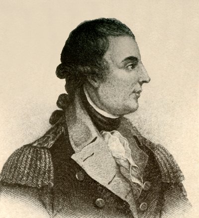 Porträt von General Montgomery, mit schwarzem Seidenhalstuch, Haar im Zopf von Unbekannt