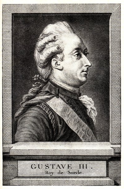 Porträt von Gustav III. von Schweden, frühes 19. Jahrhundert von Unbekannt