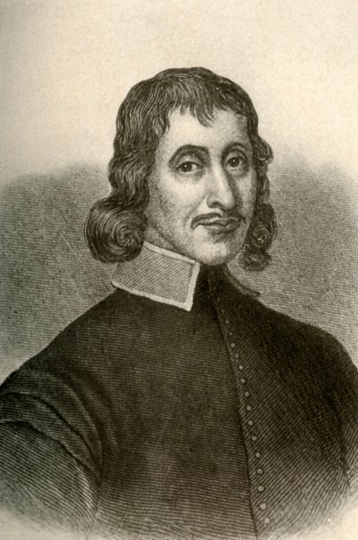 Porträt von John Winthrop dem Zweiten in puritanischer Kleidung von Massachusetts, um 1640-50, 1937 von Unbekannt