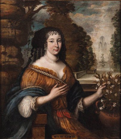 Porträt von Madeleine de Scudéry von Unbekannt