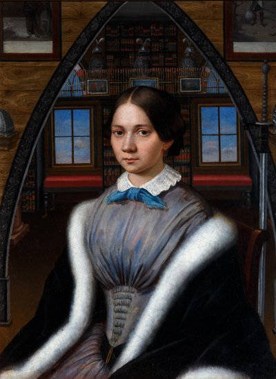Porträt von Natalia Nikolaevna Korsakova, ca. 1849 von Unbekannt