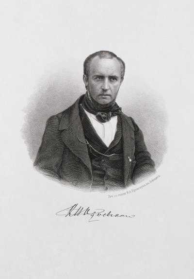 Porträt von Prinz Wladimir Fjodorowitsch Odojewski 1803-1869, ca. 1874 von Unbekannt