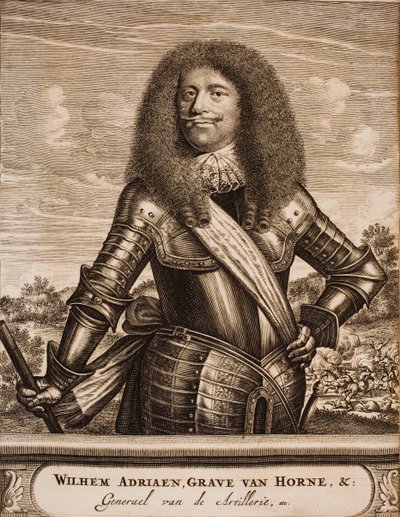 Porträt von Willem Adriaan II van Horne 1633-1694 aus: Schauplatz des Krieges, 1675 von Unbekannt