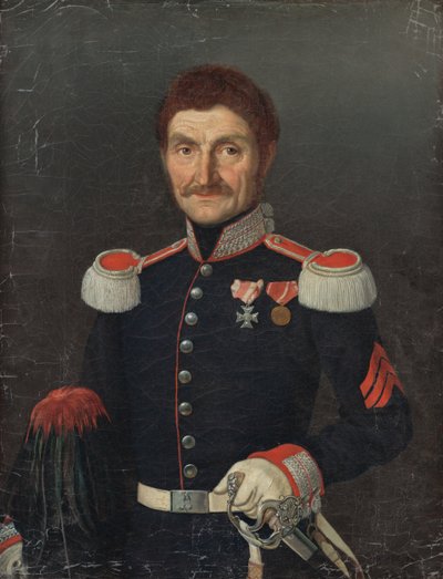 Porträt eines Mannes in Uniform von Unbekannt
