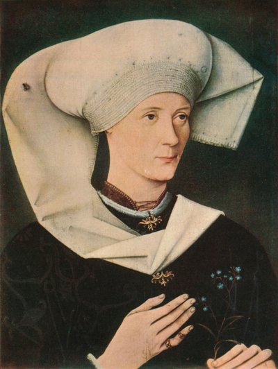 Porträt einer Frau der Familie Hofer, 1470, 1909 von Unbekannt