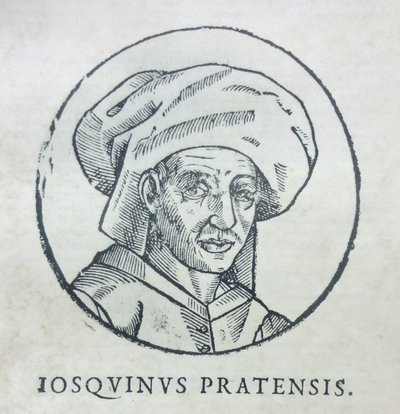 Porträt des Komponisten Josquin des Prez, um 1610 von Unbekannt