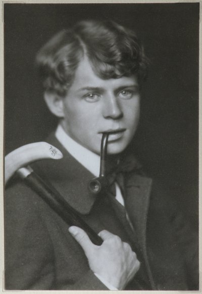 Porträt des Dichters Sergei Jessenin 1895-1925, 1919 von Unbekannt