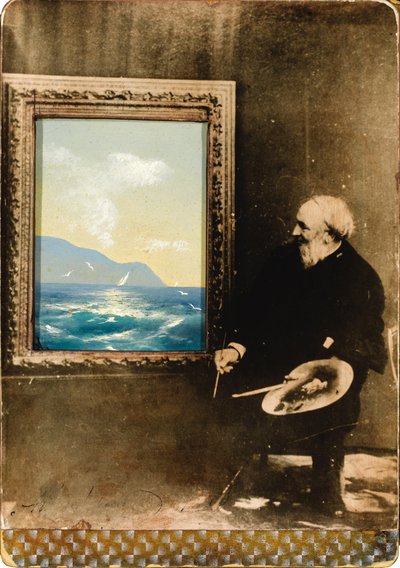 Porträt des Künstlers Ivan Aivazovsky 1817-1900, 1889 von Unbekannt