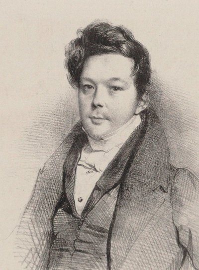 Porträt des Komponisten Auguste-Mathieu Panseron 1796-1859, 1820 von Unbekannt