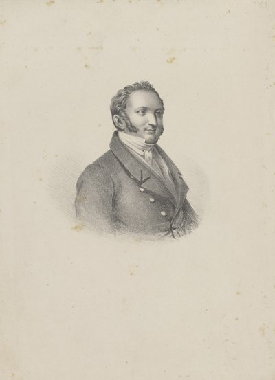 Porträt des Komponisten Gioachino Antonio Rossini von Unbekannt