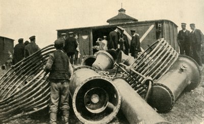 Vorbereitung auf die Evakuierung von Warschau, Erster Weltkrieg, 1915, ca. 1920 von Unbekannt