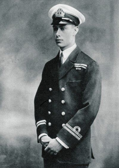 Prinz Albert in der Uniform eines Leutnants der Royal Navy, 1918 von Unbekannt
