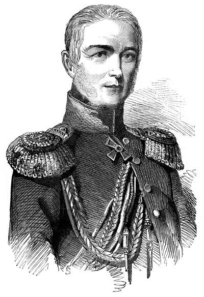 Prinz Woronzow, russischer General der Streitkräfte in Asien, 1853 von Unbekannt