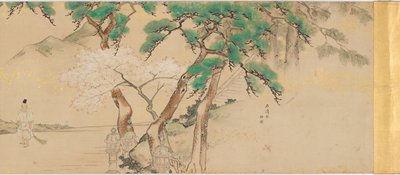 Prozession eines kaiserlichen Boten zum Iwashimizu-Schrein, Edo-Periode, spätes 18.-19. Jahrhundert von Unbekannt