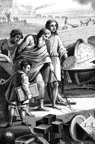 Pythagoras, antiker griechischer Mathematiker und Philosoph, 6. Jahrhundert v. Chr., 1833 von Unbekannt