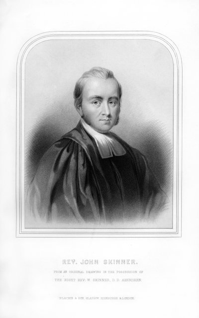 Reverend John Skinner, schottischer Historiker und Liedermacher, 1870 von Unbekannt