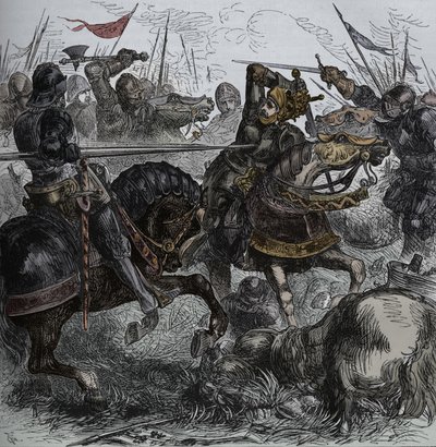 Richard III. bei Bosworth, 22. August 1485, um 1880 von Unbekannt