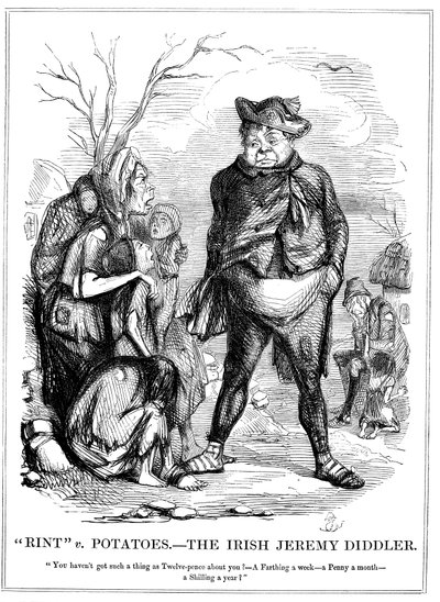 Rint v Potatoes - Der irische Jeremy Diddler, 1845 von Unbekannt