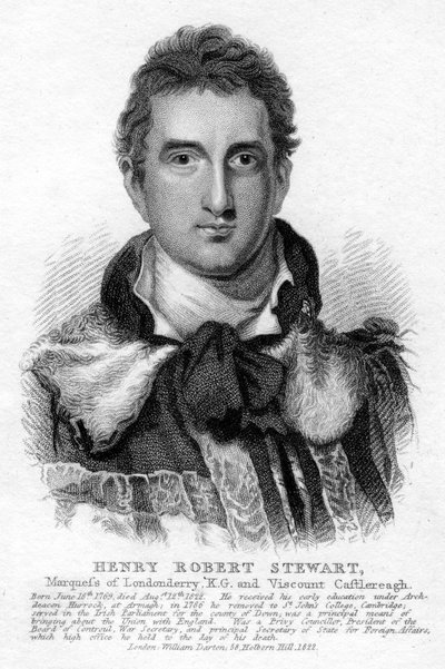 Robert Stewart, 1. Marquess of Londonderry, 1822 von Unbekannt