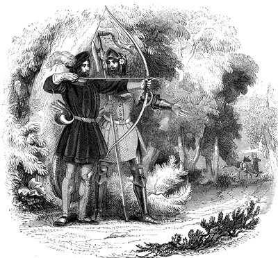 Robin Hood, legendärer englischer Volksheld und Gesetzloser und Verteidiger der Armen, frühes 19. Jahrhundert von Unbekannt