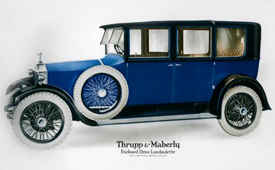 Rolls-Royce Landaulette mit Trennwand hinter dem Fahrer, ca. 1910-1929 von Unbekannt