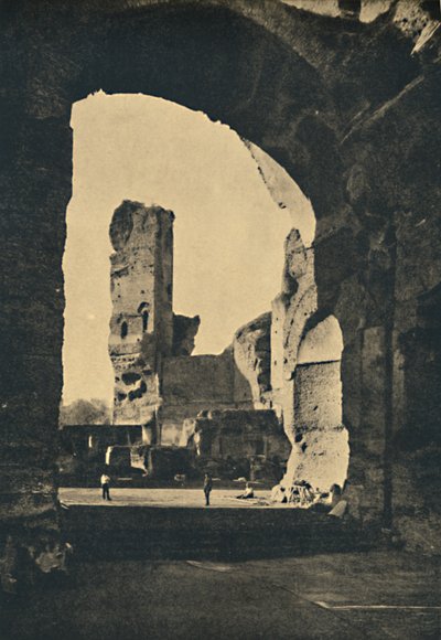 Rom - Überreste der Caracalla-Thermen an der Via Appia, 1910 von Unbekannt