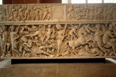 Römischer Sarkophag mit der Legende von Selene und Endymion, 230-235 n. Chr. von Unbekannt