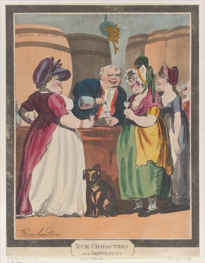 Seltsame Charaktere in einem Gebüsch, 1. November 1808 von Unbekannt