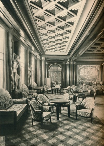S. S Ile de France, Grand Salon von Unbekannt