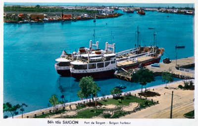 Hafen von Saigon, Französisch-Indochina Vietnam, 20. Jahrhundert von Unbekannt