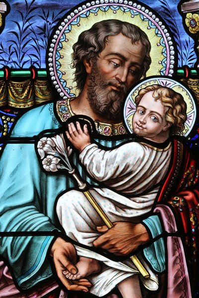 Heiliger Josef und Jesus, Bons-en-Chablais, Frankreich von Unbekannt