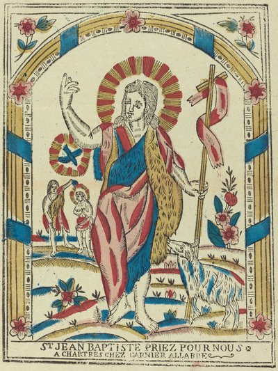 Heiliger Johannes der Täufer, bete für uns, ca. 1820 von Unbekannt
