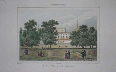 Schloss Sankt Michael in Sankt Petersburg, frühes 19. Jahrhundert von Unbekannt