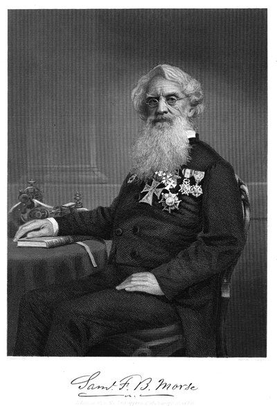 Samuel Finley Breese Morse, amerikanischer Künstler und Erfinder, 1872 von Unbekannt
