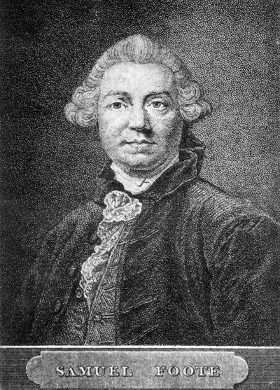 Samuel Foote, englischer Dramatiker, Schauspieler und Theaterleiter des 18. Jahrhunderts, 1886 von Unbekannt