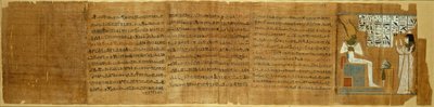 Szene aus dem Totenbuch, Ägypten, Dritte Zwischenzeit, Dynastie 21 von Unbekannt